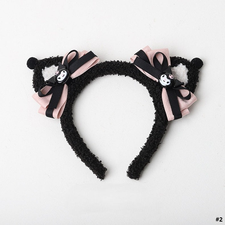 KC Ear Black 2 Lolita Pink Options Sweet-edgy Cat