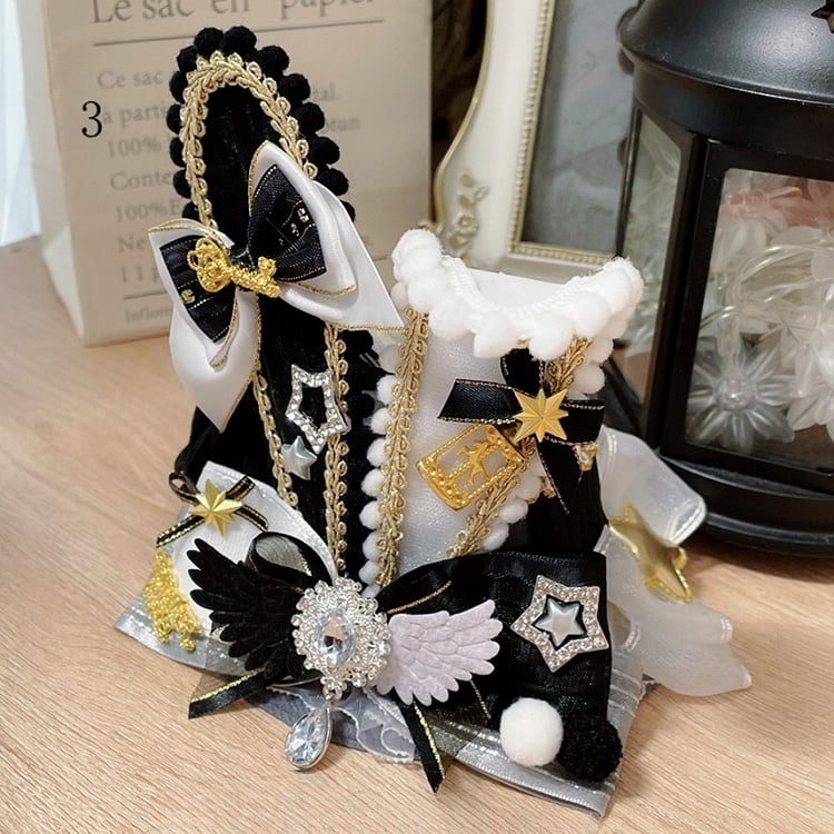 Ears Pompon Bunny Mini Decorated Bowknot Star And 3 Options Circus Details Hat