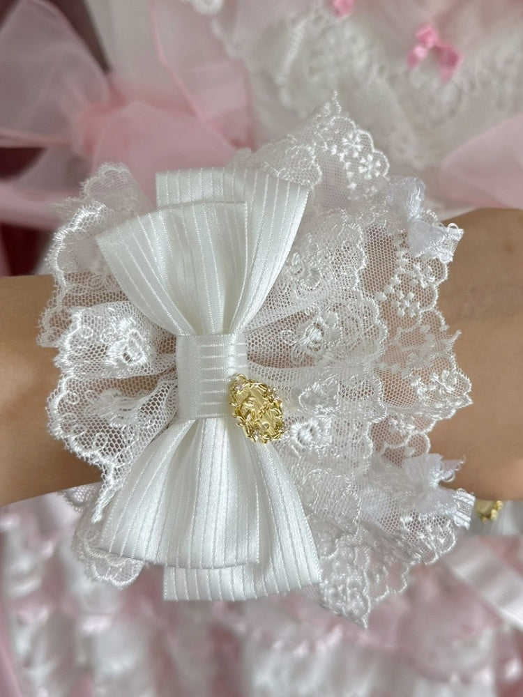 Rosa/Lila/Blau/Rot/Weiß Bowknot Design Handgelenk Manschetten Floral