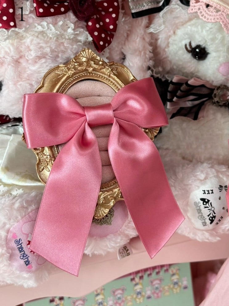 2 Brooch Options Pink Bowknot