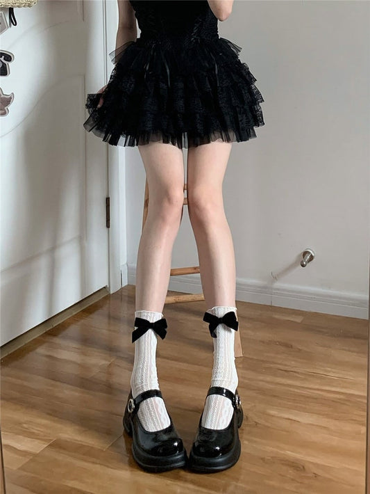 3 Lace Lolita Butterfly Short Socks Details Colors Style with
