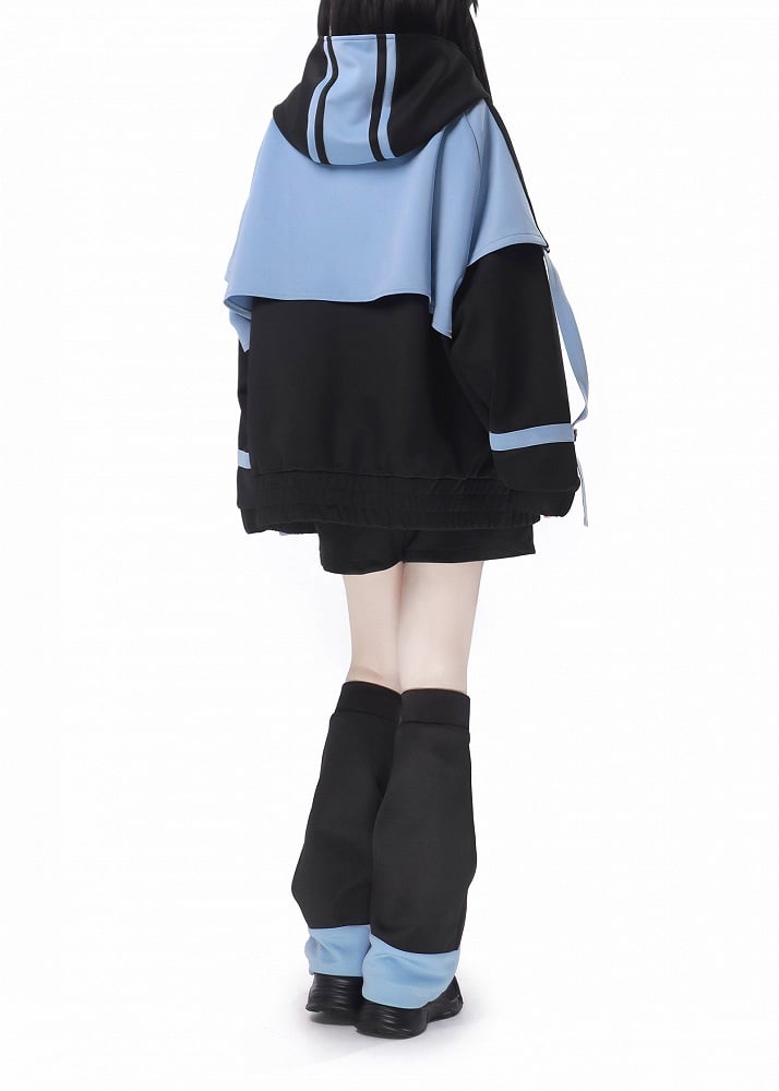 Blue Black Shorts and