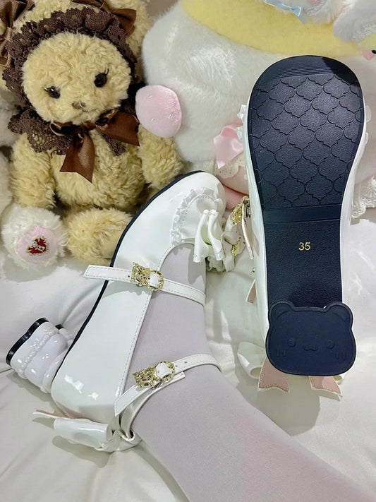 White with Heels Sweet Heel Mid Lolita Bear
