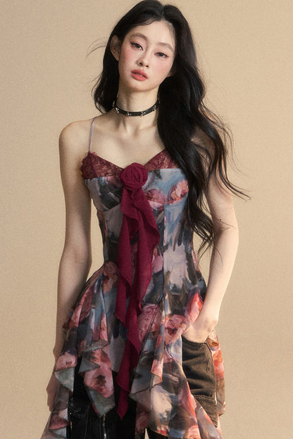 レーストップキャミソール シアー