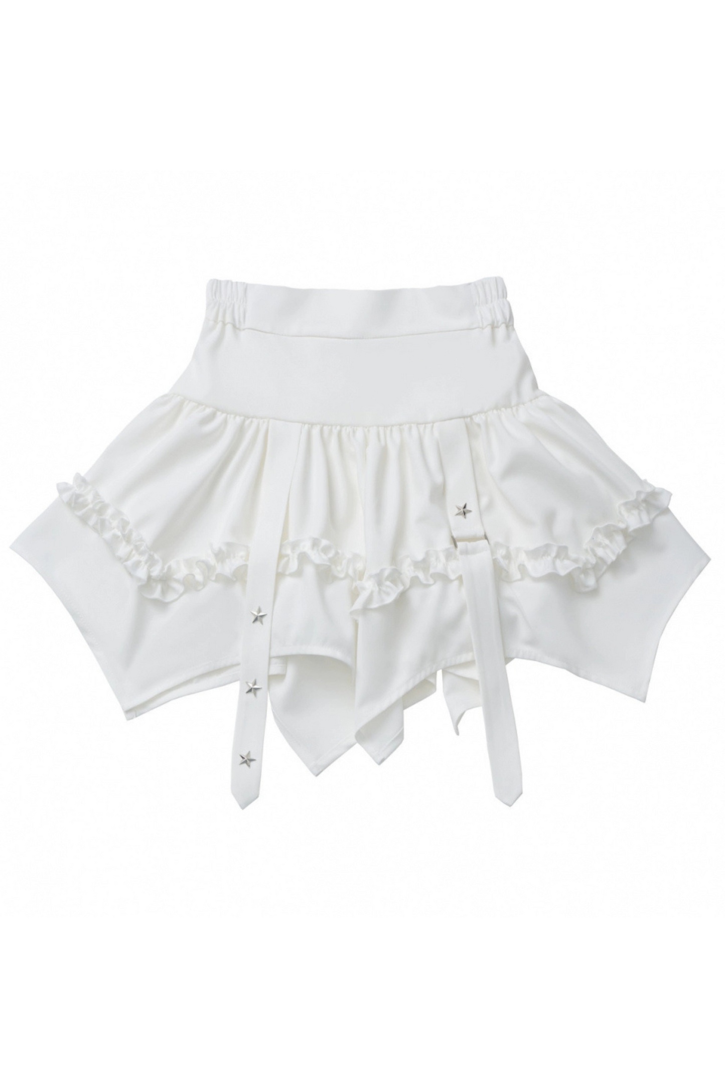 トップスカート + オフショルダーのウサギのフード付きケーキ