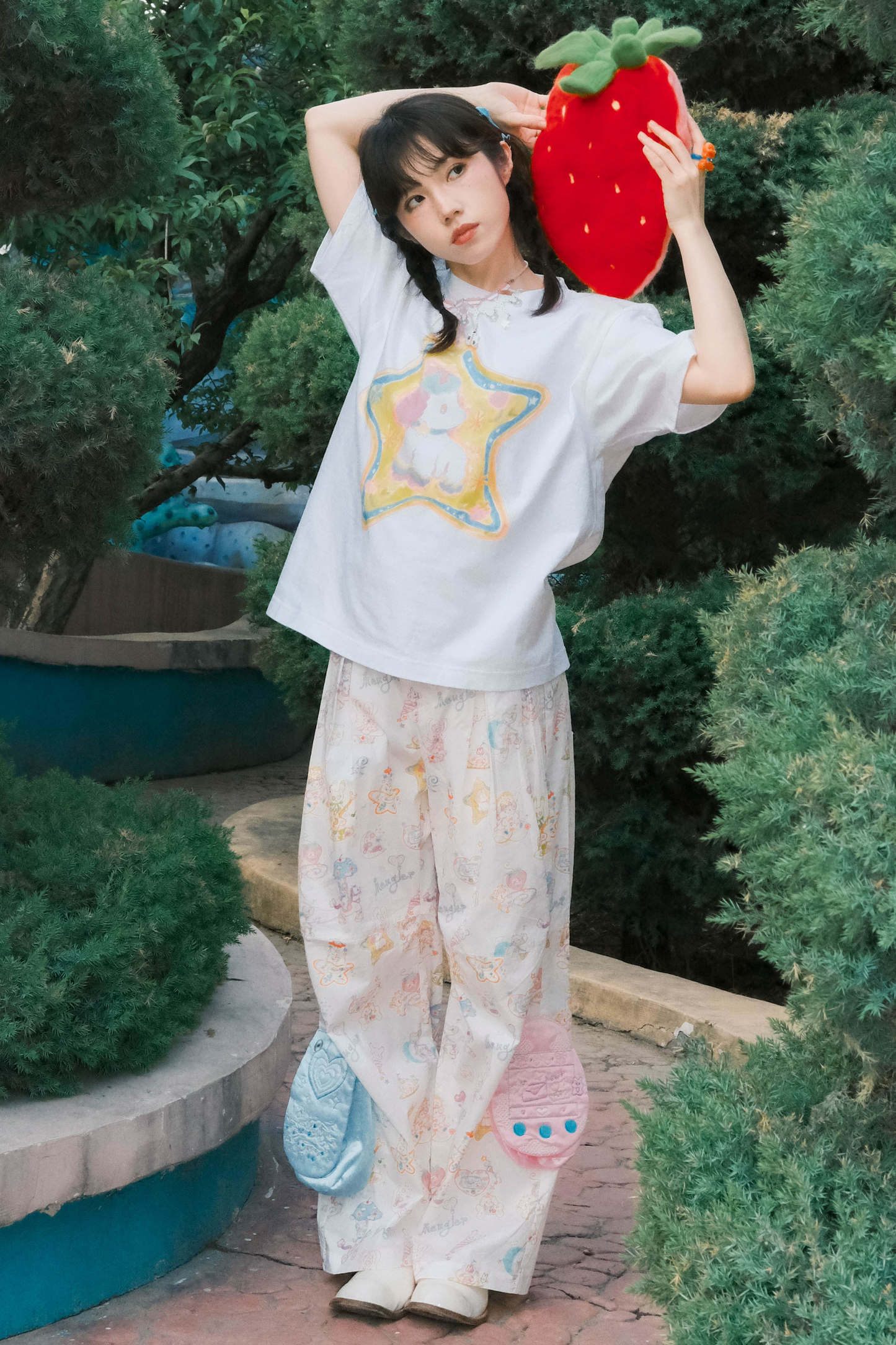 スタープリントTシャツラブ