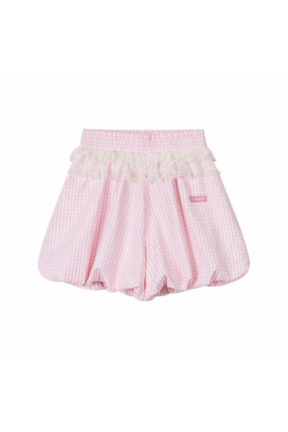 gestreifter Spitzenpuppenballon Peachy + Oberteilhose Bubbles