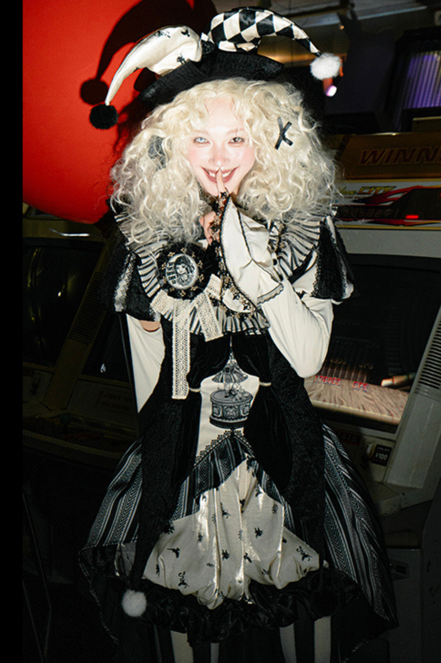 Weird Circus Lolita Set Pierrot Dark