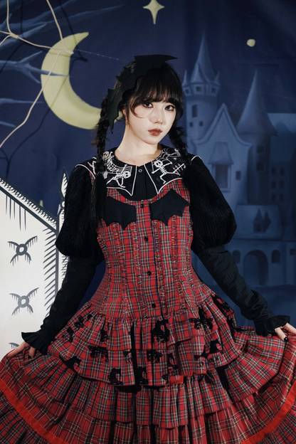 ドラキュラチェックノースリーブトップス