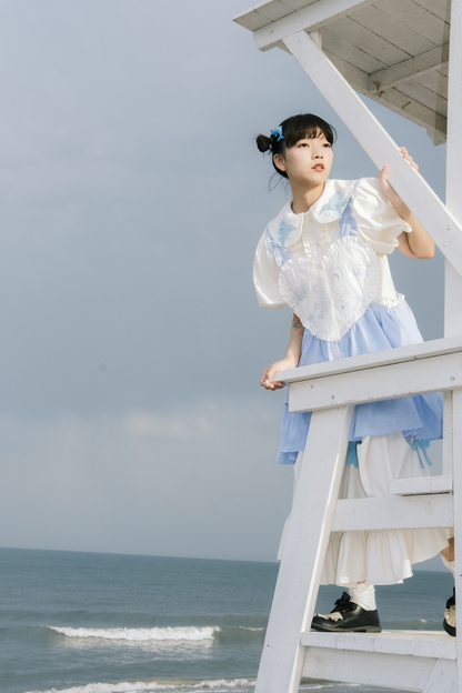 ジャンパースカート エプロン ハートバニー