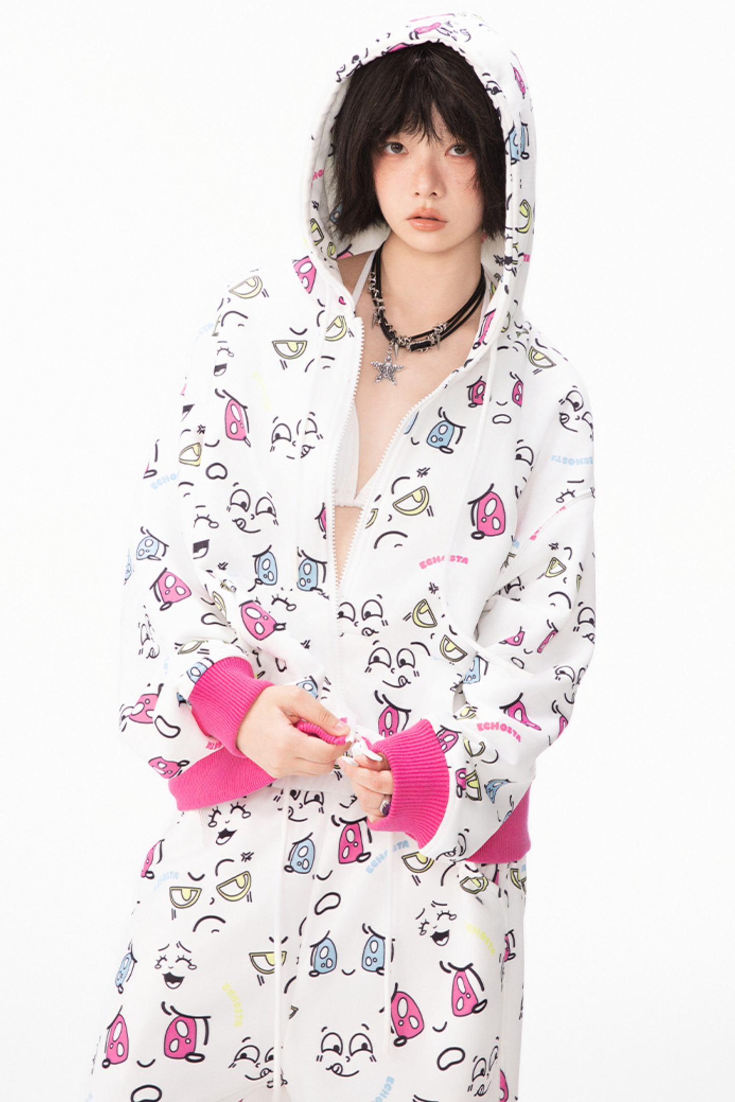 カラフルなポッピンピクトグラムのセットアップデザイン