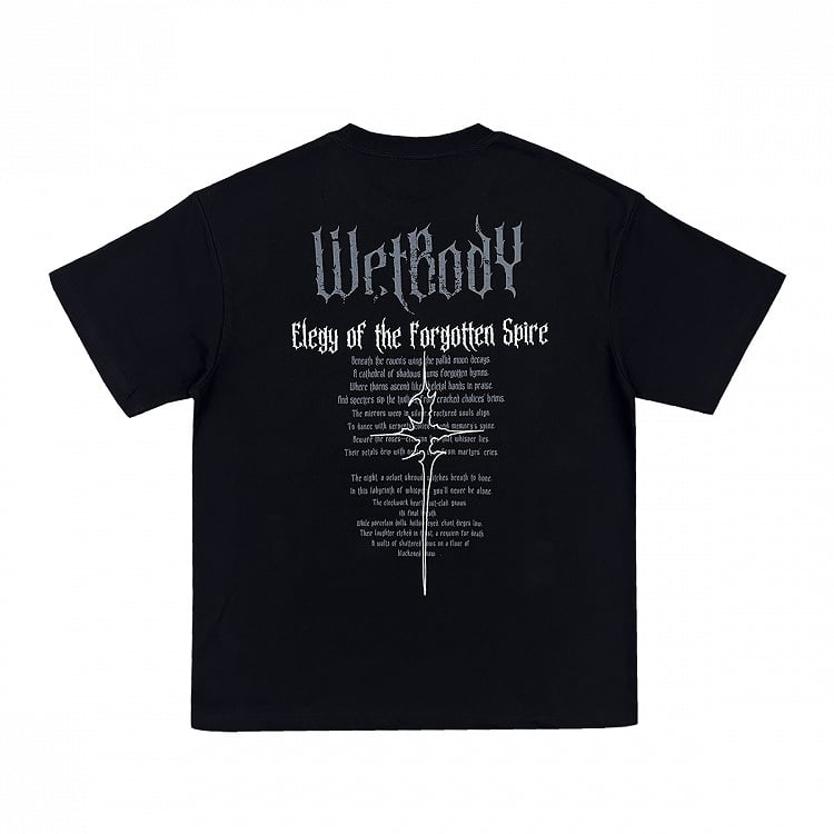 T-Shirt Black Gothic Sparkle