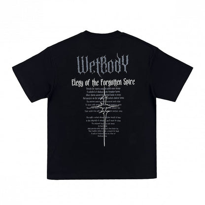 T-Shirt Black Gothic Sparkle