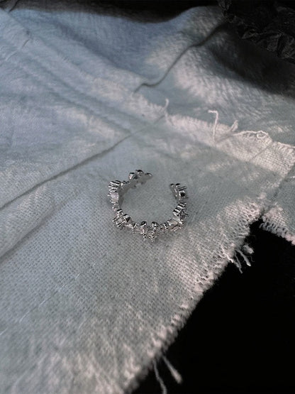 Silver Minimalist Gothic Ear Cuff - Insomnia Artist