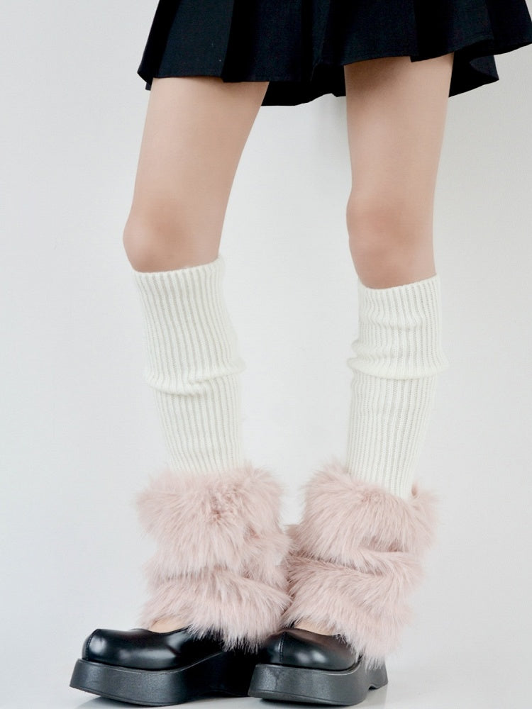 Fur 4 Y2K Warmers Plush Colors Faux Leg