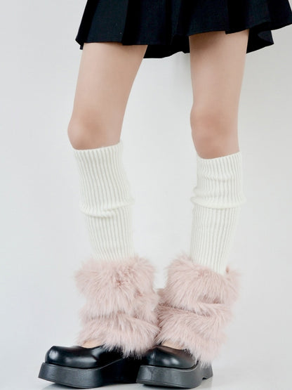 Fur 4 Y2K Warmers Plush Colors Faux Leg