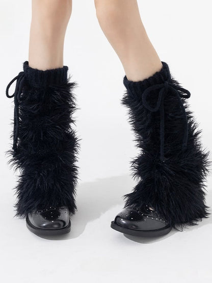 4 Colors Plush Flared Leg Warmers