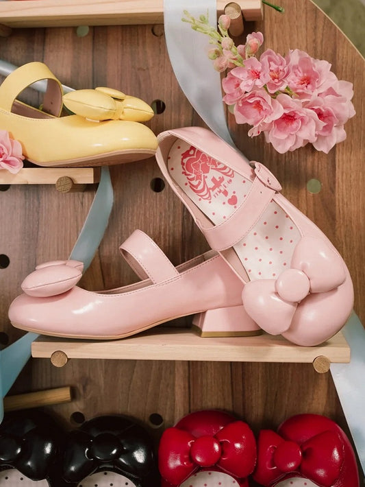Süße runde Babyzehen-Heels in Rosa - Schuhe
