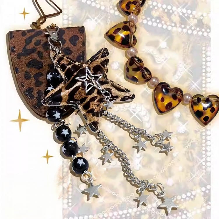 Muster Leopard 4 Optionen Halskette/Choker