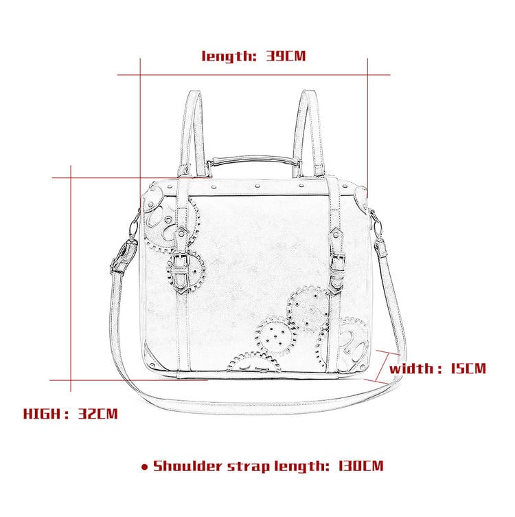 中世レトロな大容量スチームパンクバックパック