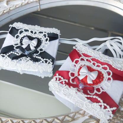 蝶結びクロススイートハートアイパッチ