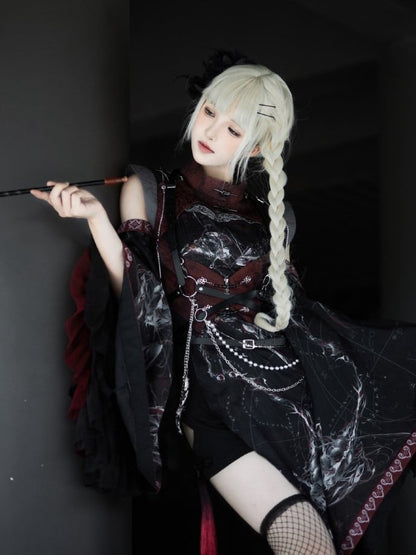 Belt Rings with Layered Chain