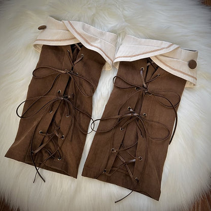 Black / Coffee Leg Warmers