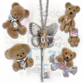Light Coffee Teddy Necklace/Ring