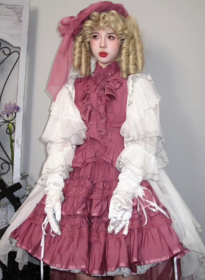 Pink Pastel Gothic Lolita Puffy Skirt