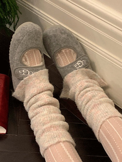 ニットレッグウォーマー