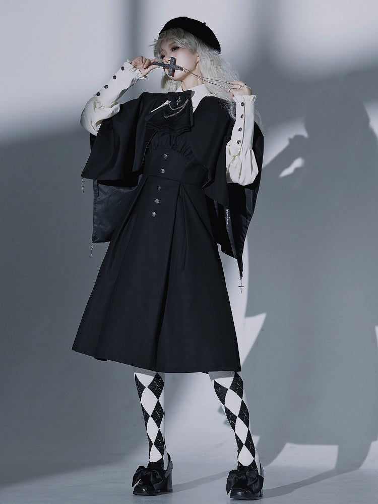 Waist Neckline Slim Dress Fit Daily Square Black