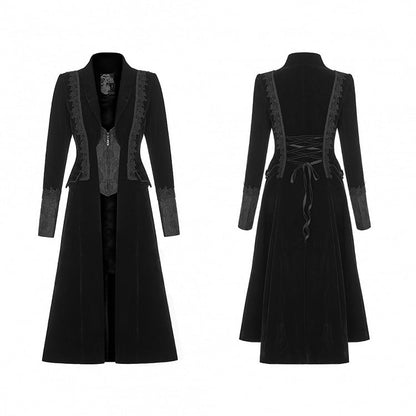 Vampire Noble Gothic Coat Black