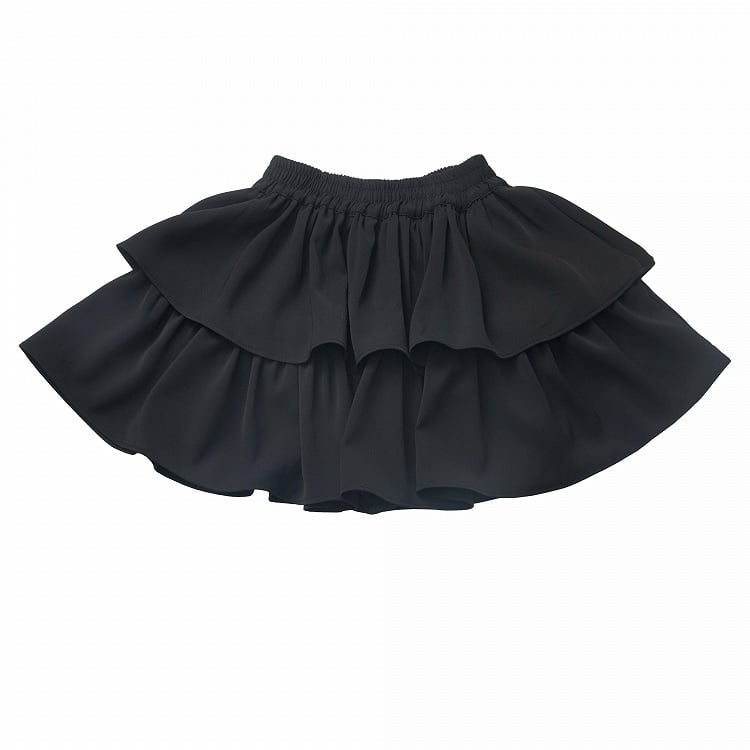 Skirt Black Tiered