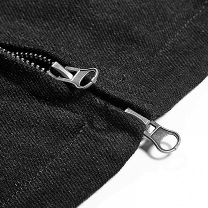 Tie Black Steampunk Shirt Men's