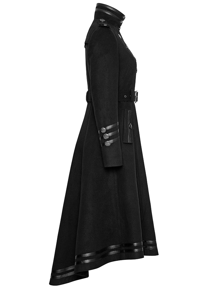 Black Women's Military Worsted Uniform Coat