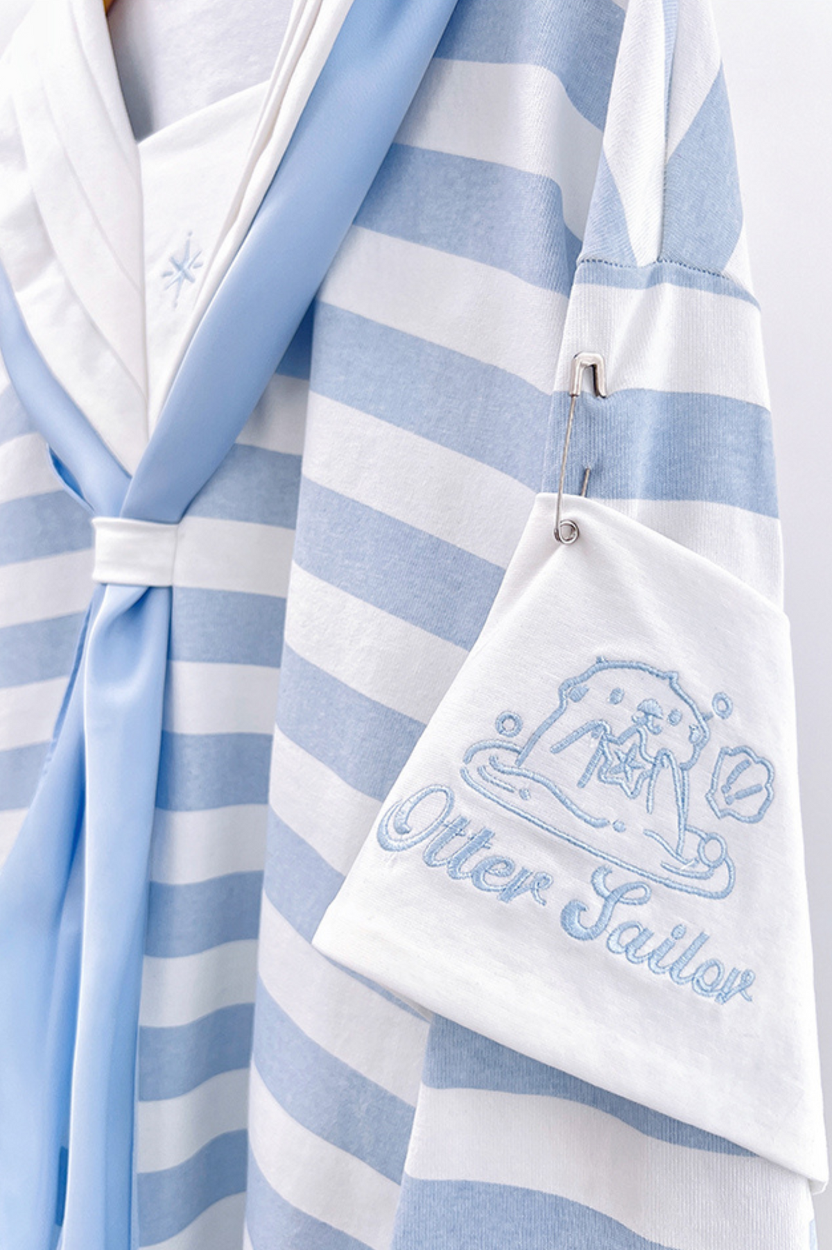 Sailor Neighborhood👼 Reserved Pants Subculture Tops Striped Collar Half Angel + Item