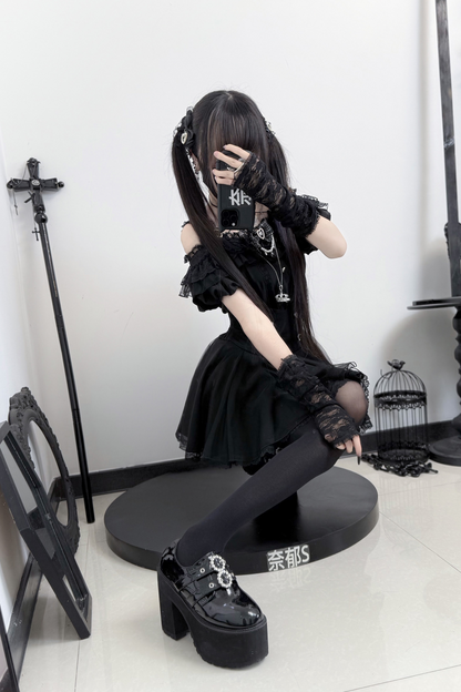 オフショルダーマインフレア+スカートリボン予約トップス