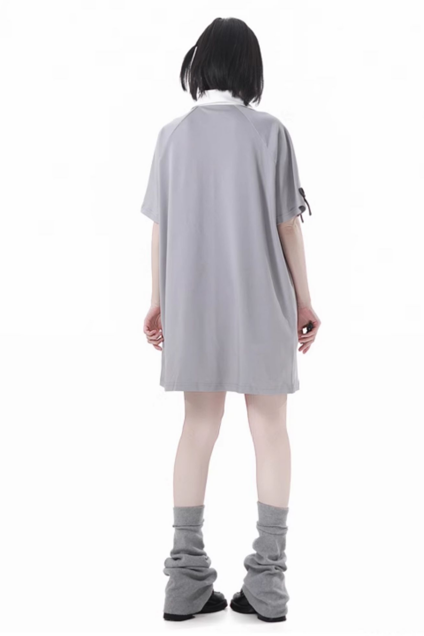 lockerer Schnürrock Ballontop Kapuzen-T-Shirt +