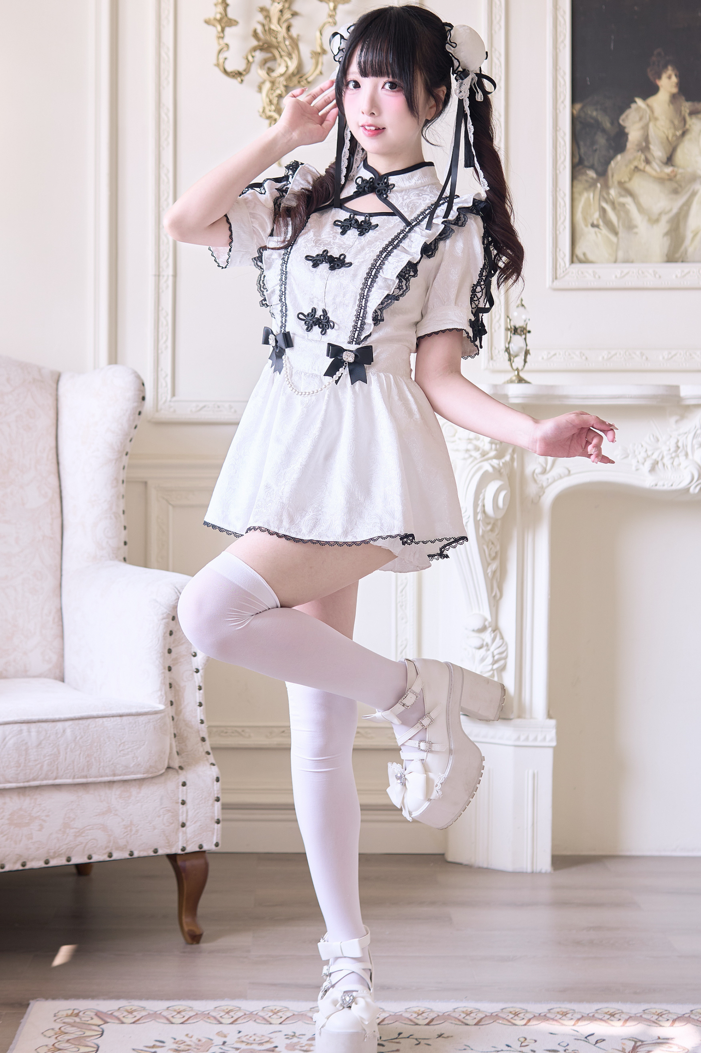 チャイナバンヘアピンペア＋スイートのセットアップ