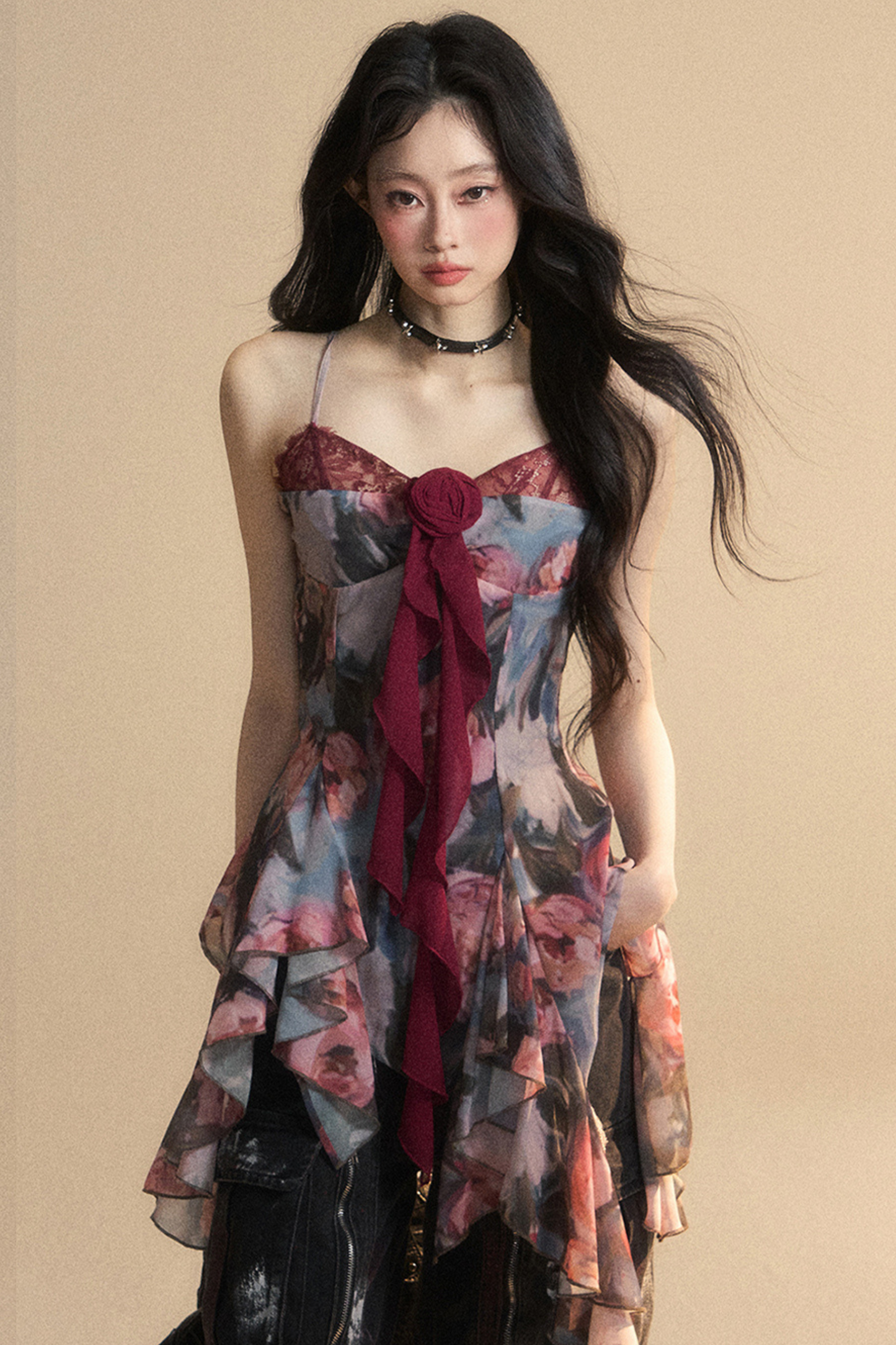 レーストップキャミソール シアー