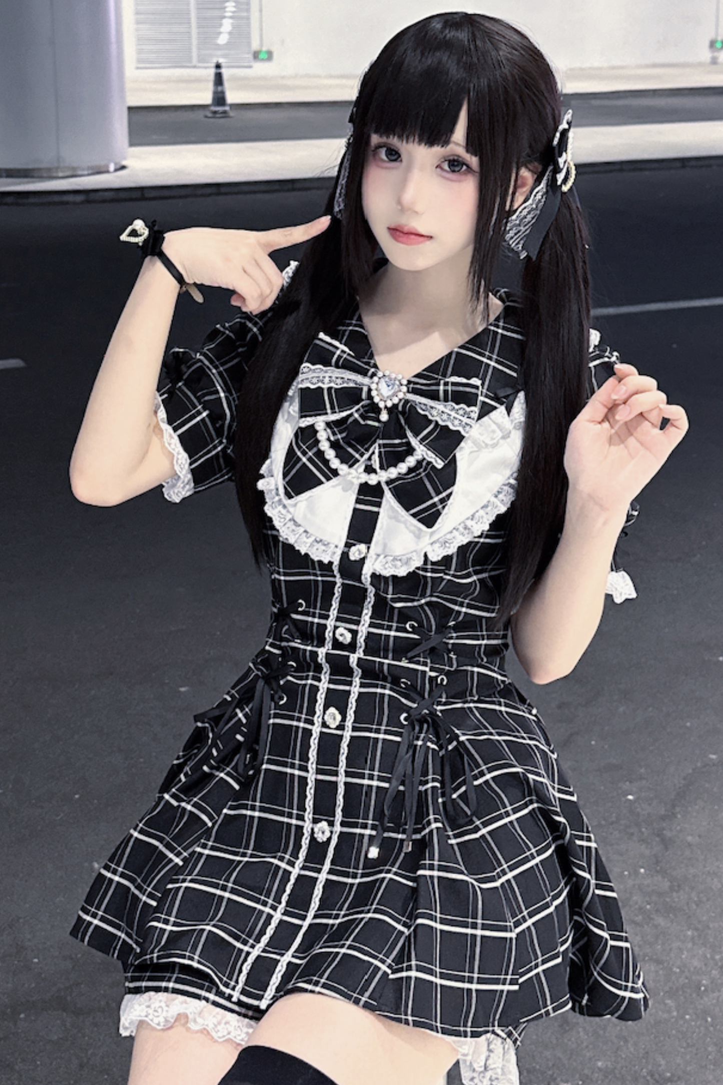 パフパンツインナーリボン＋トップスリーブ