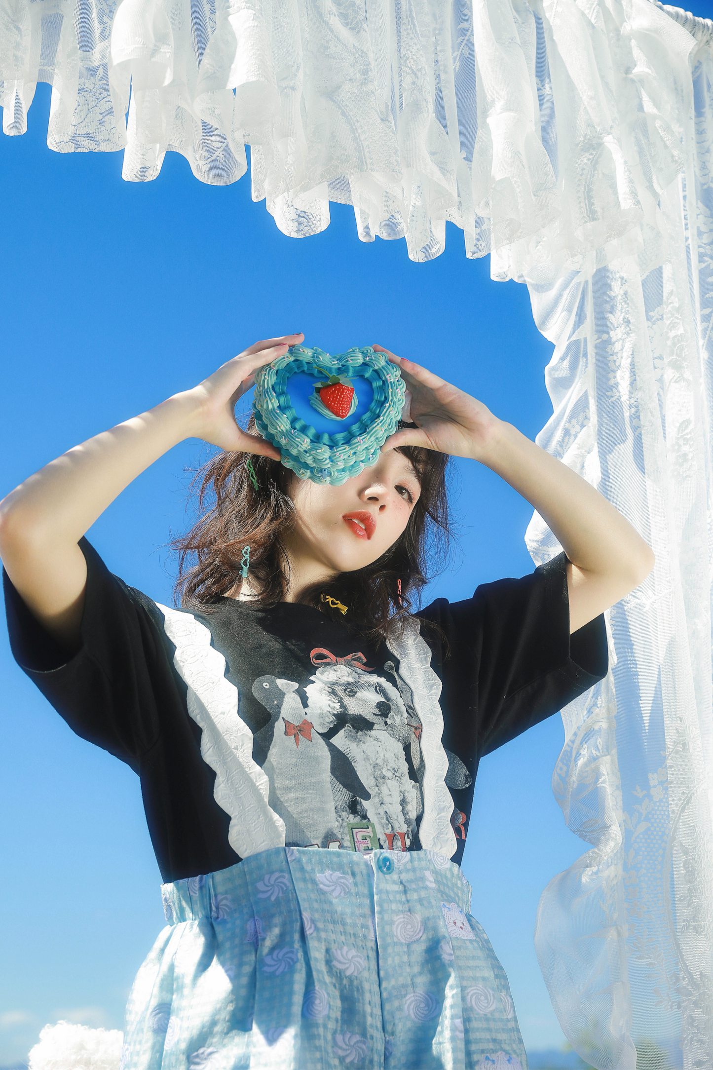 クマペンギンコラージュヴィンテージTシャツ