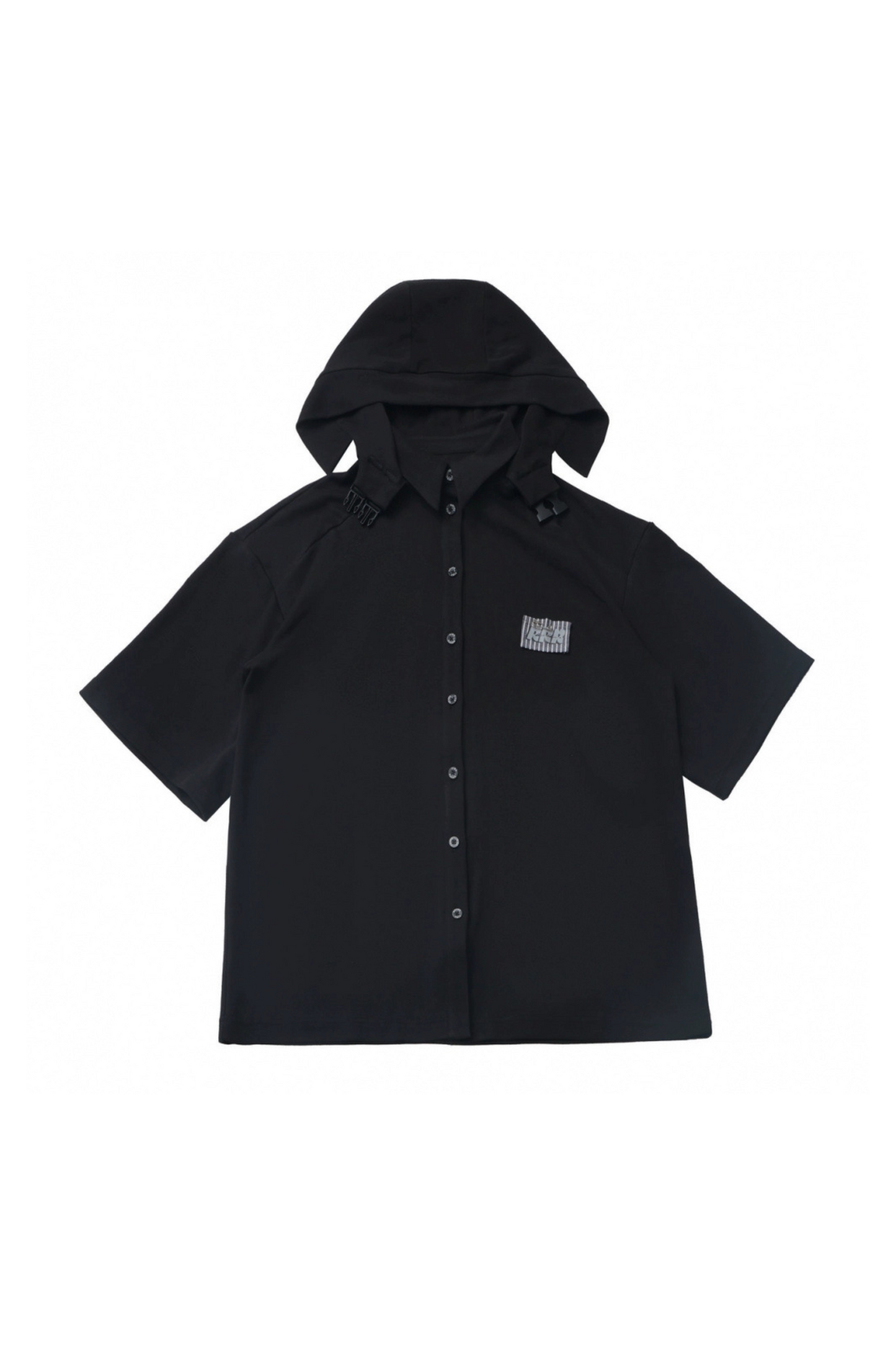 hooded pants top jacket Mode half vest sleeveless +