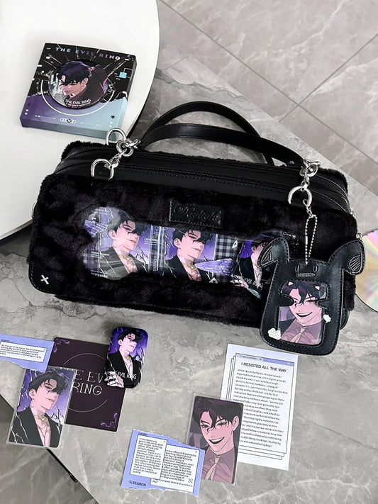 Sac Ita Peluche Chiot Noir Transparent - Lumière du jour