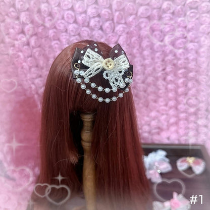 Doll Options Style Kawaii with Sweet - 8 BJD Hairclips Lace