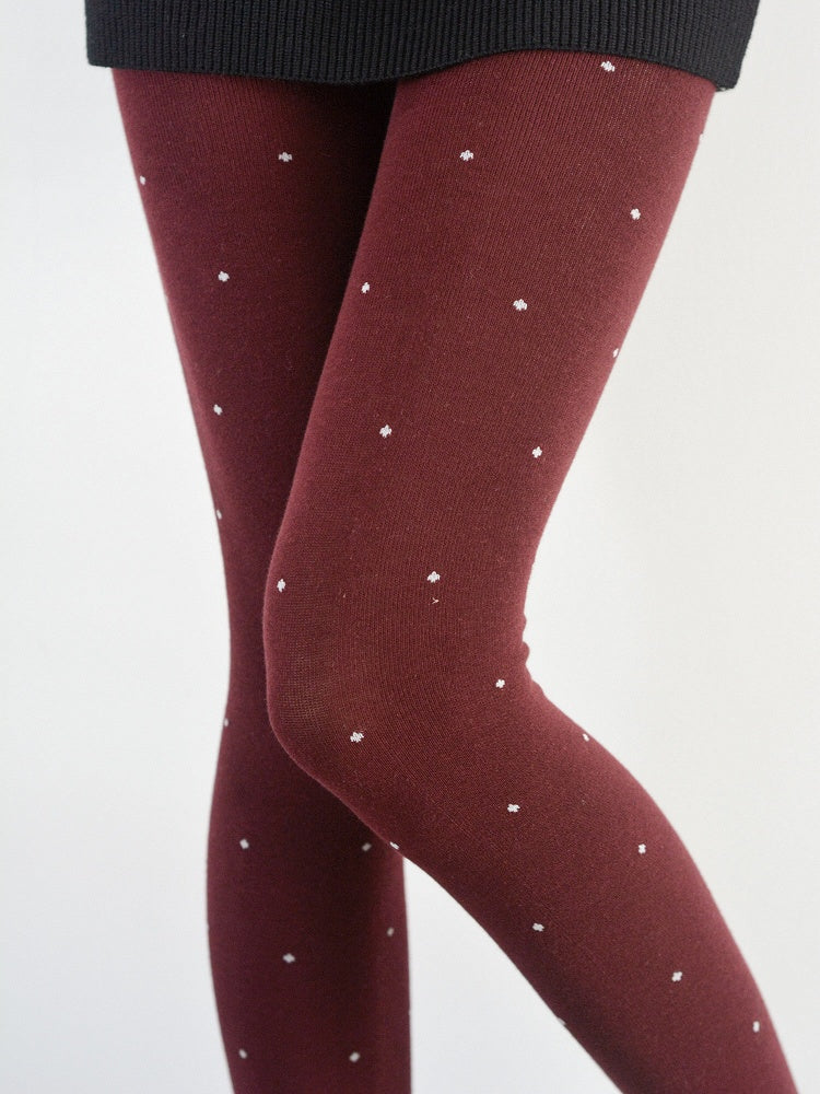 Regular Retro / Pattern Version Colors Polka-dot 5 Tights Thicken
