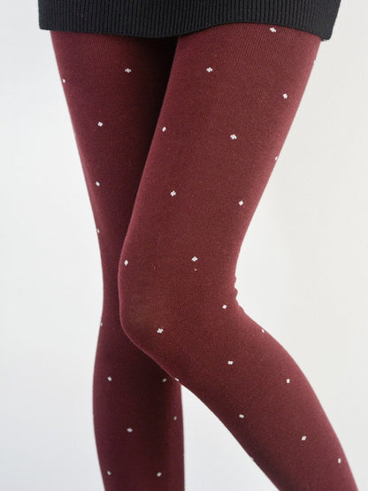 Regular Retro / Pattern Version Colors Polka-dot 5 Tights Thicken