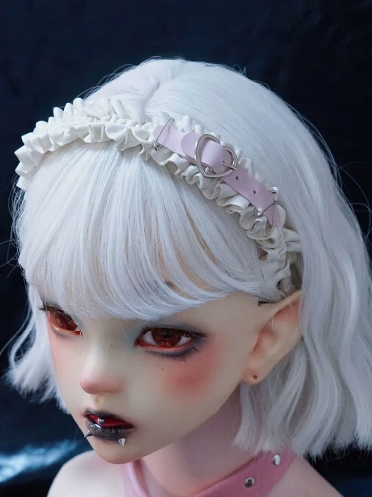 Beige & Pink Ruffle Trim KC - Strange Sugar