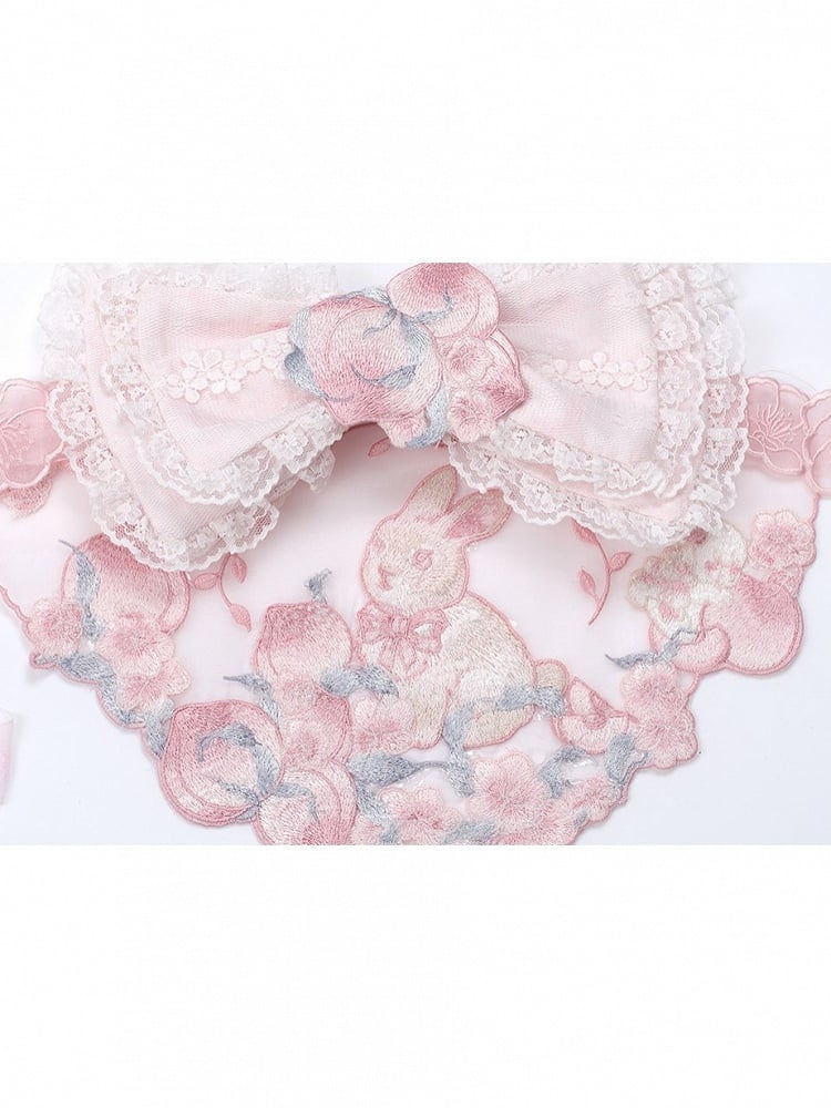 Sweet Rabbit Theme Lolita Apron - Yimu Walnut