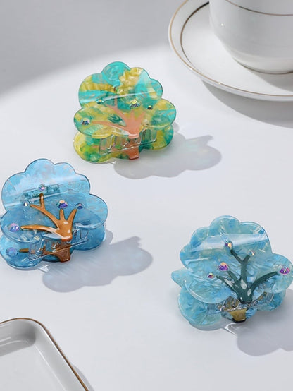 Y2K Blätter Design Krallenklammer